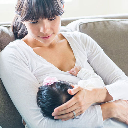 woman with baby girl